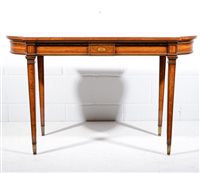 Lot 633 - Victorian satinwood centre table, in the...
