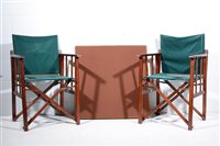 Lot 643 - Stained wood folding bridge table, with cloth...