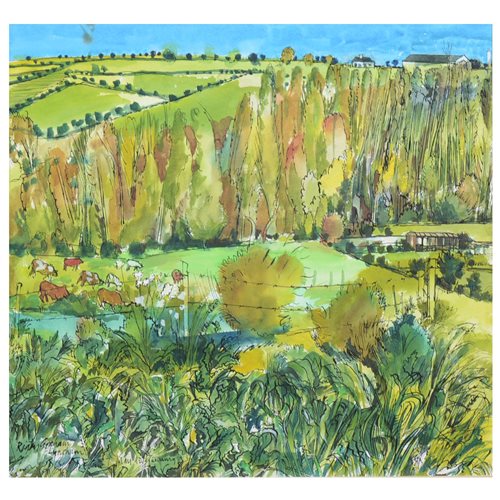 Lot 219 - Rigby Graham, Lyneham, watercolour, signed and...