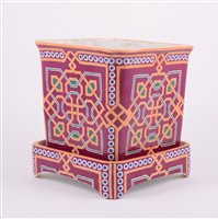 Lot 1 - Minton, a Gothic Revival style planter and...