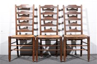 Lot 7 - Pair of Arts & Crafts 'Clissett' chairs, after...