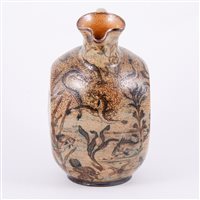 Lot 12 - Martin Brothers, a large stoneware flask, 1887,...