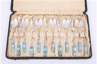 Lot 16 - Archibald Knox for Liberty & Co., a cased set...