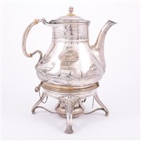 Lot 24 - An Austrian Jugendstil/ Art Nouveau silver...