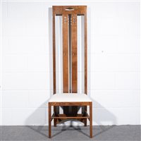 Lot 26 - After Charles Rennie Mackintosh, a high-backed...