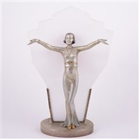 Lot 57 - Josef Lorenzl, attributed, a figural lamp base,...