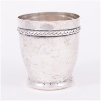 Lot 78 - A Danish silver beaker, by Fritz S. Heimburger,...
