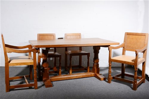 Lot 109 - Robert 'Mouseman' Thompson of Kilburn, a 5ft...