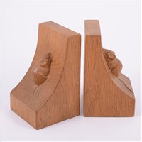 Lot 126 - Robert 'Mouseman' Thompson of Kilburn, a pair...