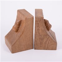 Lot 127 - Robert 'Mouseman' Thompson of Kilburn, a pair...