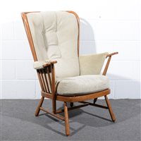Lot 162 - Ercol, a Tall Back Easy chair, model 478,...