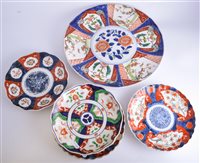 Lot 73 - Imari circular charger, compartmentised...