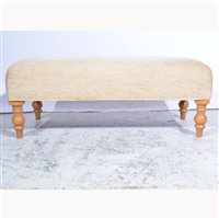 Lot 535 - Modern stool, rectangular upholstered top,...