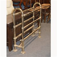 Lot 536 - Victorian style lacquered towel radiator,...