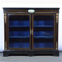 Lot 495 - Napoleon III ebonised and gilt metal mounted...