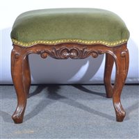 Lot 498 - Stained wood stool in the French taste,...