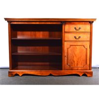 Lot 500 - Reproduction bleached mahogany effect book...