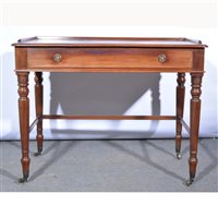 Lot 521 - Victorian mahogany washstand, three-quarter...