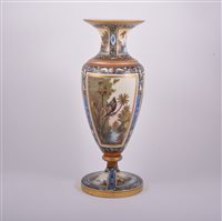 Lot 1 - Opaque glass vase, probably French, mid 19th...