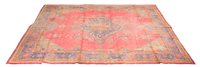 Lot 323 - Ushak carpet, central lozenge medallion on a...
