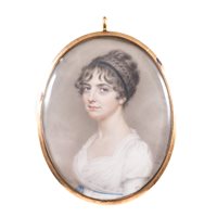 Lot 44 - John Smart Young Lady, bust length, in half...