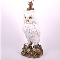 Lot 34 - Continental porcelain lamp base, probably...