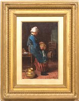 Lot 201 - Carlton Alfred Smith, Polishing the brass,...