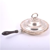 Lot 67 - Silver chaffing dish, Carrington & Co., London...