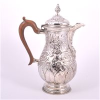 Lot 83 - William IV silver ewer, Barnards, London 1832,...