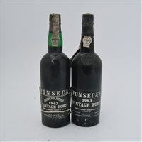 Lot 129 - Fonseca's Vintage Port, 1967 (1 bottle) and...