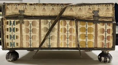 Lot 153 - A Charles II flat silkwork casket