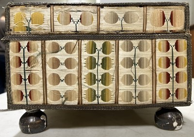 Lot 153 - A Charles II flat silkwork casket