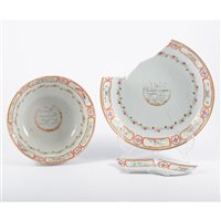 Lot 26 - Chinese export ware polychrome bowl, for the...