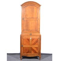 Lot 515 - Continental walnut cabinet by Faber, arched...