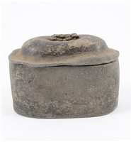 Lot 112 - Lead tobacco box