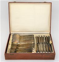 Lot 161 - French plated canteen of cutlery