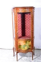 Lot 321 - French  Louis XV style tulipwood and gilt metal vitrine.