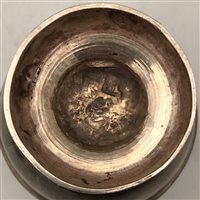 Lot 81 - George II silver dredger-shape caster, indistinct maker's mark, London, 1729.
