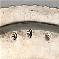 Lot 70 - George III Irish silver dinner plate, John Culderwood, Dublin, circa 1760.