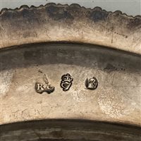 Lot 69 - George III Irish silver dinner plate, John Culderwood, Dublin, circa 1760.