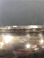 Lot 29 - French style single handle silver porringer, makers mark IA, possibly Jersey, late 17th century.