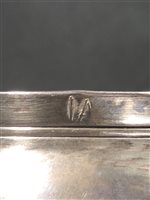 Lot 29 - French style single handle silver porringer, makers mark IA, possibly Jersey, late 17th century.