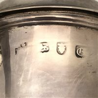 Lot 75 - George II silver water pot, Benjamin Gignac, London, circa 1750.