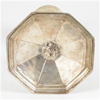 Lot 21 - White metal chalice, probably Italian states, probably 18th century.