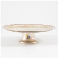 Lot 113 - George II Irish silver pedestal paten, John Hamilton, Dublin, 1739.