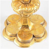 Lot 16 - AMENDMENT: Gilt metal chalice, Laibach/Ljubljana, probably 17th century.