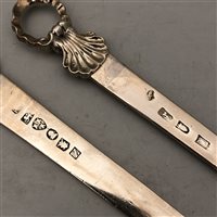 Lot 88 - George III silver meat skewer, John Langlands and John Robertson, Newcastle, 1790.