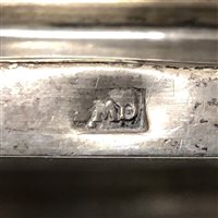 Lot 17 - White metal chalice, single mark only S.MD, perhaps 18th century.