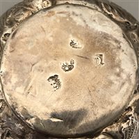 Lot 97 - Charles II silver two-handle small porringer, maker's mark RL or KL with pellet under, possibly 1661.