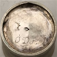 Lot 23 - Continental silver gilt beaker, maker's mark only AAH, probably late 18th century.
